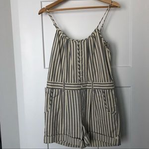 Ralph Lauren Rugby blue striped romper